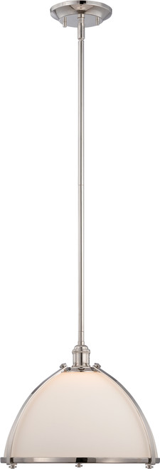 Nuvo 60-5432 SAGAMORE - 1 LT PENDANT Sagamore 1 Light Pendant with Etched Opal Glass (Discontinued)