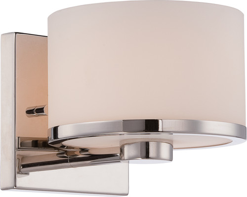 Nuvo 60-5471 CELINE - 1 LT VANITY FIXTURE Celine 1 Light Vanity Fixture with Etched Opal Glass (Discontinued)