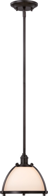 Nuvo 60-5531 SAGAMORE - 1 LT MINI PENDANT Sagamore 1 Light Mini Pendant with Etched Opal Glass (Discontinued)
