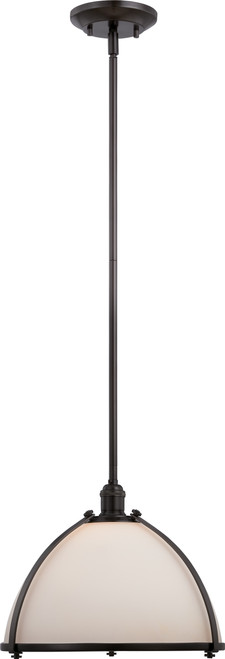 Nuvo 60-5532 SAGAMORE - 1 LT PENDANT Sagamore 1 Light Pendant with Etched Opal Glass (Discontinued)
