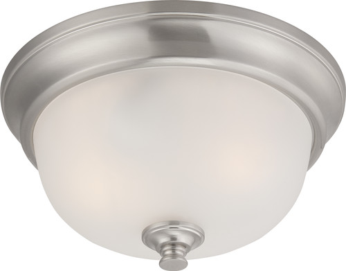 Nuvo 60-5590 ELIZABETH2 LT FLUSH FIXTURE Elizabeth 2 Light Flush Fixture with Frosted Glass (Discontinued)