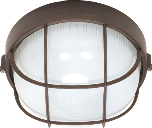 Nuvo 60-563 ES-1 LT ROUND CAGE BULK HEAD 1 Light CFL 10 in. Round Cage Bulk Head (1) 18W GU24 Lamp Included (Discontinued)