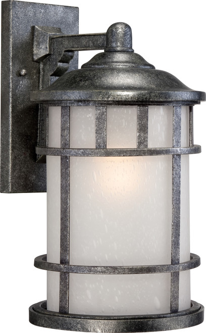 Nuvo 60-5633 MANOR 1 LT 10" OUTDOOR WALL Manor 1 Light 10 in. Outdoor Wall Fixture with Frosted Seed Glass (Discontinued)