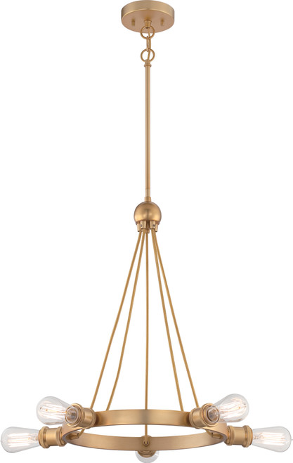 Nuvo 60-5715 PAXTON 5 LIGHT CHANDELIER Paxton 5 Light Chandelier Includes 40W A19 Vintage Lamp (Discontinued)