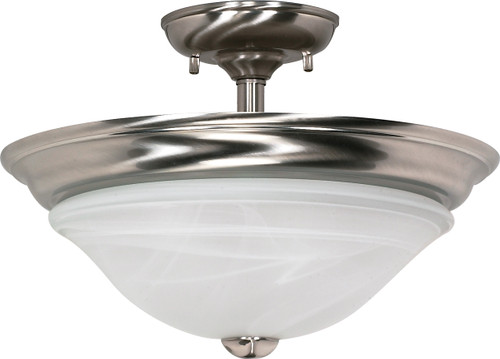 Nuvo 60-589 TRIUMPH 2 LT 16" SEMI FLUSH Triumph 2 Light 16 in. Semi-Flush with Sculptured Glass Shades (Discontinued)