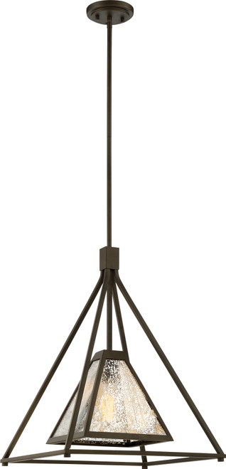 Nuvo 60-6281 MYSTIC - 1 LT LARGE PENDANT Mystic 1 Light Large Pendant Fixture Forest Bronze Finish (Discontinued)