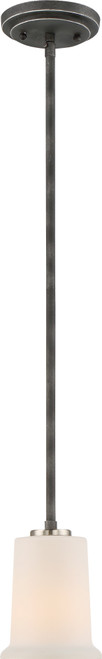 Nuvo 60-6377 CHESTER - 1 LT MINI PENDANT Chester 1 Light Mini Pendant Fixture Iron Black Finish (Discontinued)