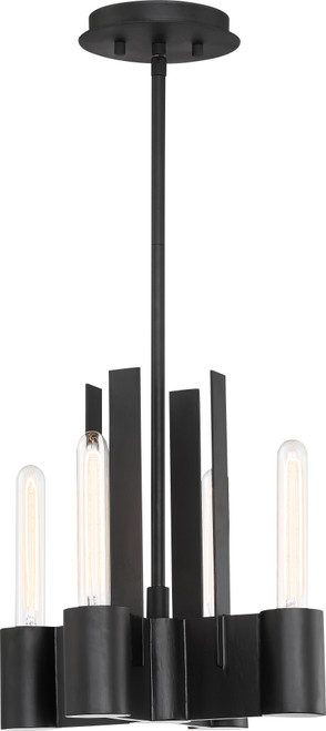 Nuvo 60-6493 RODIN 4 LIGHT PENDANT Rodin 4 Light Pendant Aged Bronze Finish (Discontinued)