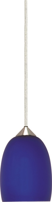 Nuvo 60-651 COBALT BRANDY HALPEND BR NICK 1 Light 6 in. Halogen Pendant Cobalt Brandy (Discontinued)