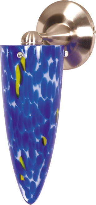 Nuvo 60-708 BLUE MULTI CONE HAL.WALL SCO. 1 Light 4 in. Halogen Wall Fixture Caspian Blue Cone (Discontinued)