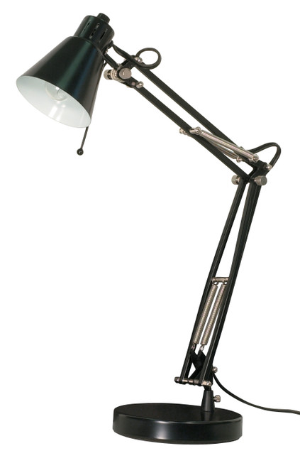 Satco 60-845 MINI HEAD DRAFTING LAMP BLACK Mini Head Drafting Lamp 1 Light Black (Discontinued)