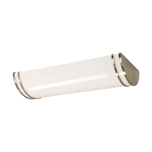 Nuvo 60-905 GLAMOUR BRSH NICKEL LINEAR 2FT Glamour 3 Light 25 in. Ceiling Fluorescent (3) F17T8 (Discontinued)