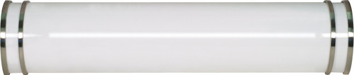 Nuvo 60-906R GLAMOUR 25" 2 LT LINEAR VANITY Glamour 2 Light 25 in. Vanity Fluorescent (2) F17T8 (Discontinued)