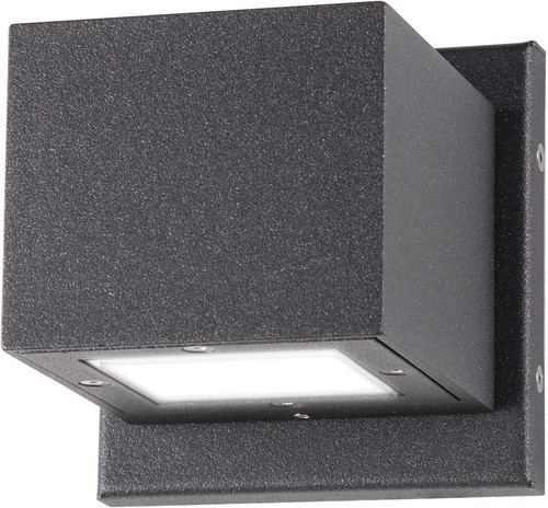 Nuvo 62-1235 VERONA SMALL SQUARE WALL FIX Verona LED Small Square Up/Down Fixture Anthracite Finish (Discontinued)