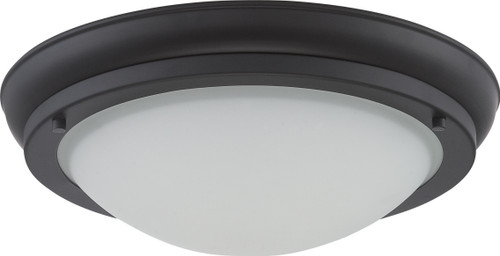 Nuvo 62-515 POKE MED LED FLUSH FIXTURE Poke Medium LED Flush Fixture with Satin White Glass (Discontinued)