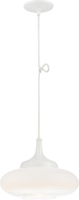 Nuvo 62-697 MINI ELLIPSE LED PENDANT Constellation LED Mini Pendant with White to Clear Glass (Discontinued)