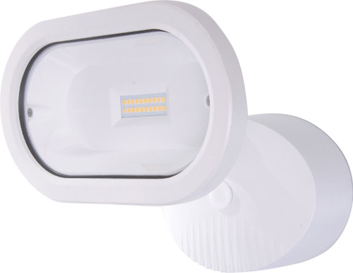 Nuvo 65-105 LED SINGLE HEAD SECURITY LT LED Security Light Single Head White Finish 4000K 1200 Lumens (Discontinued)