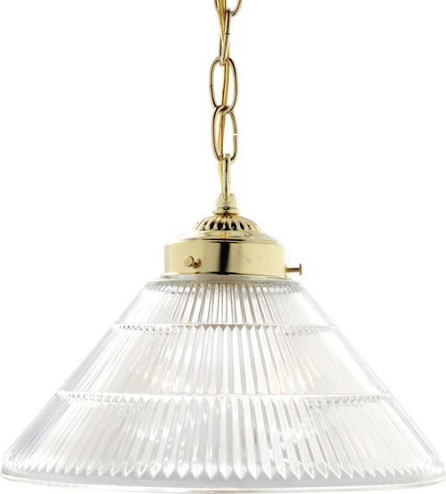 Nuvo SF76-255 1 LIGHT 12" PENDANT 1 Light - 12" - Pendant - Prismatic Cone Shade (Discontinued)