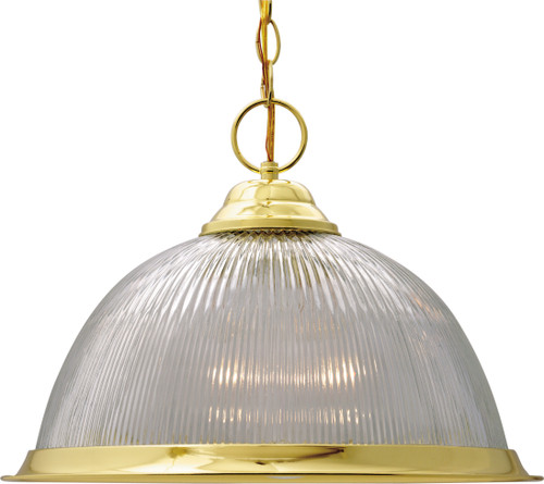 Nuvo SF76-282 1 LIGHT 15" PENDANT 1 Light - 15" - Pendant - Prismatic Dome (Discontinued)