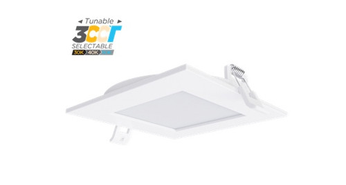 PT-DLS2-S-4I-9W-5CCT - 9 Watt Downlight Slim Square - Portor Lighting