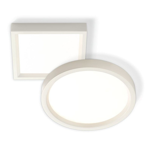 Lightolier 912400530938 SlimSurface LED downlight, 5-inch round, surface mount, 80 CRI, 3000K CCT, 650 lm,120V, Standard (TRIAC) dimming, wet location, Matte White Finish - 69 lm/W