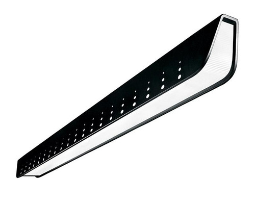 Ledalite 1201LCCQE Jump suspended, MesoOptics Lens + SolidSide Housing, 4900lm/4ft, 80 CRI, 3000K - 100.9 lm/W