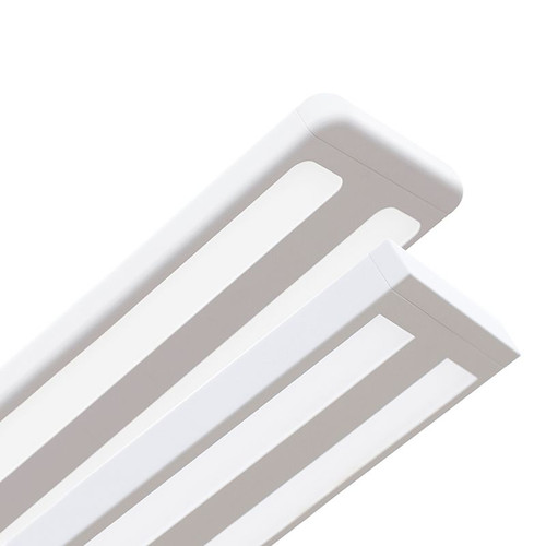 Ledalite 24x5LCAAD04 FloatPlane suspended, Acrylic Diffuser + 45% Down Kit, 7500lm/4ft, 80 CRI, 3000K - 126 lm/W