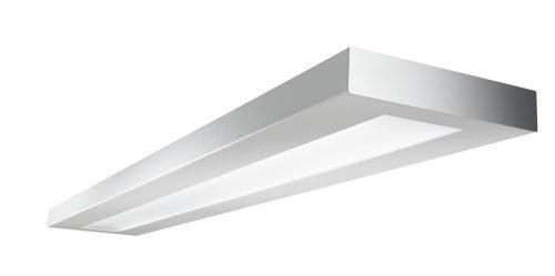 Ledalite 7406LCAQN Sync suspended, MesoOptics Lens, 6500lm/4ft, 80 CRI, 3000K - 108.6 lm/W