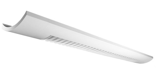 Ledalite 7725LAYVA Sona suspended, 2LE Up/Dn, White Louver + Acrylic Diffuser, 8200lm/4ft, 80 CRI, 4000K - 124.4 lm/W