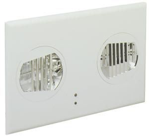 Chloride F1RBTP Fusion Recessed Remote Unit, Black Housing, 35W MR16 Halogen Lamps