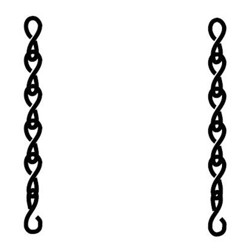 Day-Brite FL-123 5' Chain & "S" Hooks