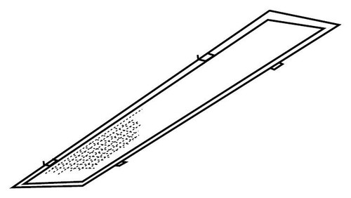 Day-Brite FL-163A Prismatic Plastic DiffuserSlimline, 380mA, 800mA, 1500mA, 8' (2 Piece) Acrylic K-12 Lens
