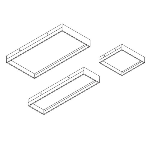 Day-Brite FSF14 FSF 1x4 field installed surface frame accessory