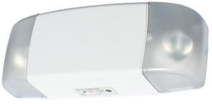 Chloride S272LT12WIC Symmetry Spec Grade Thermoplastic Emergency Unit, Lead Calcium, 12V 72W, 12W Halogen Lamp, White Housing