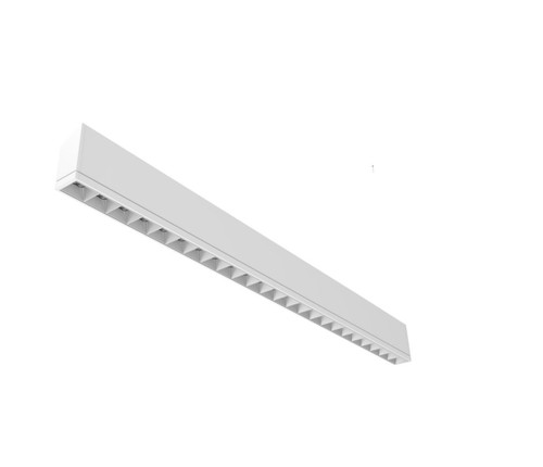 Ledalite TM2xL935NWWFF35W20 TruGroove wall micro (Louver), 20¡ Asymmetric Wall Wash MesoOptics 3500lm/4ft Down 2000lm/4ft UP, CRI 90 - 123.7 lm/W