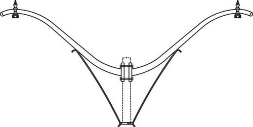 Hadco LP_CF_UPB137_EU Hanging Fixtures - Post Mounting Arms (HFP Series)