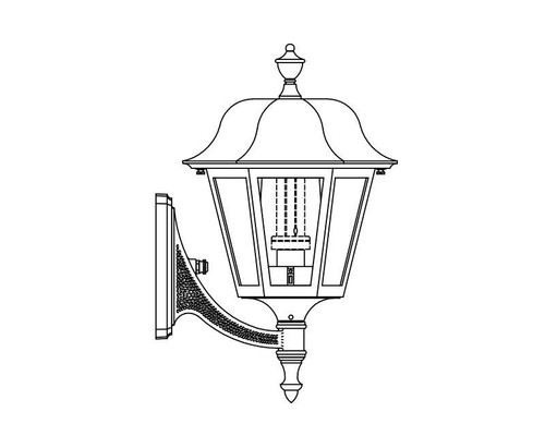 Hadco 4110 Manor, 150 HPS, Type V, Side Arm Mount