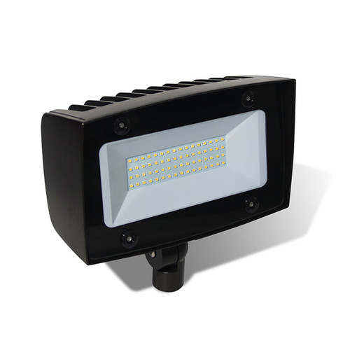 Stonco FL40-NW-G1-K-FL-8-BZ LED, 40W, 4000K, Wide Flood Optics, Textured Dark Bronze - 113 lm/W