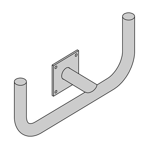 Gardco SBRKT-RA-L2-30-WA Steel Bracket, Right Angle, Twin Linear, 30" Spacing, Wall Mount