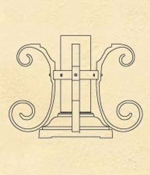 Hadco 452 Pier Base with Scrolls (452)