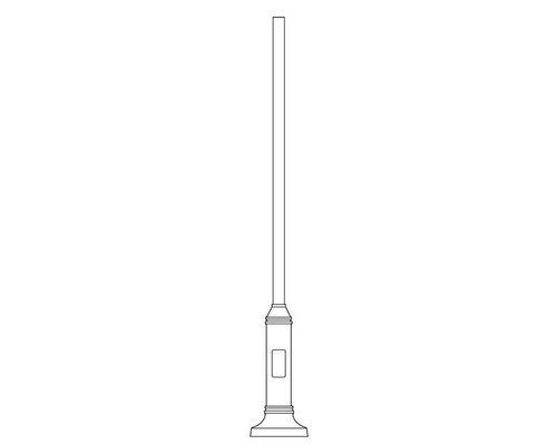 Lumec SM8 4" Round Steel Pole with 18" Bottleneck Base