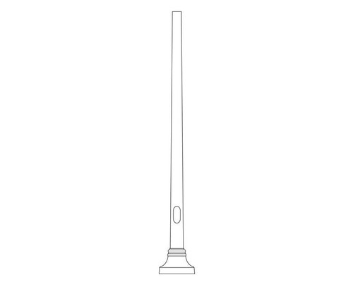 Lumec TM6 Tapered 6Ó to 4Ó Round Aluminum Pole with Short Bottleneck Base