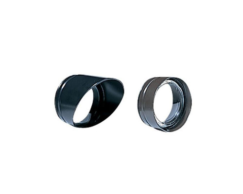 Hadco 1UALC Composite Long Shroud, Painted Black, Convex Clear Lens