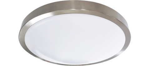 RP Lighting+Fans 4325D-1-30-BN-EM 12in LED Flush Mt 16W 3K AC Dim ES