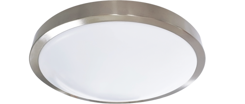 RP Lighting+Fans 4326D-1-30-WH 14in LED Flush Mt 24W 3K AC Dim ES