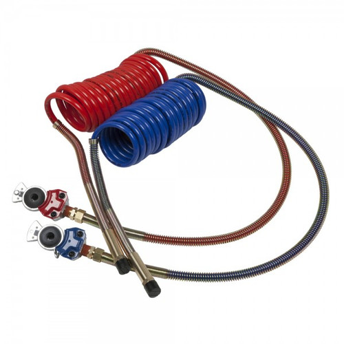 Grote Industries 81-0015-40HGH Coiled Air with Brass Handle, Leads 12" & 40" - Comes with preinstalled gladhands