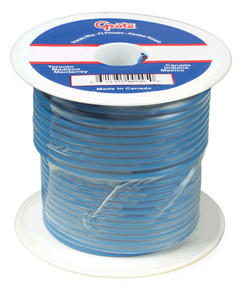 Grote Industries 87-9010 (GPT) General Purpose Thermo Plastic Wire, Length 100' Blue
