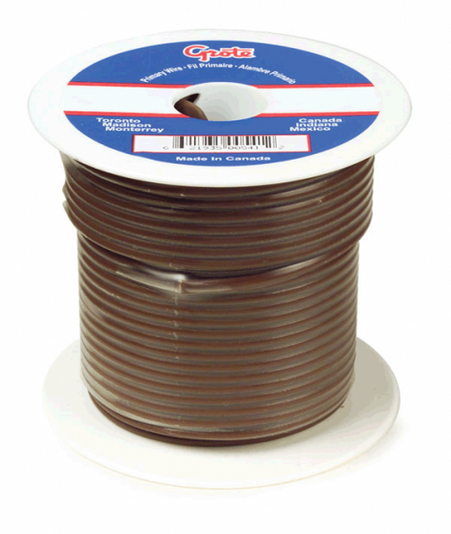 Grote Industries 89-9001 (GPT) General Purpose Thermo Plastic Wire, Length 25' Brown