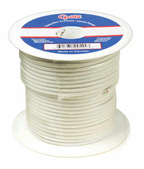 Grote Industries 89-4007 (GPT) General Purpose Thermo Plastic Wire, Length 25' White