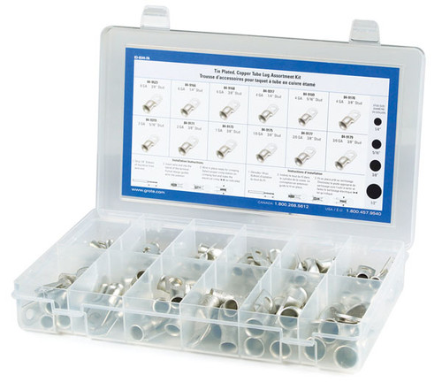 Grote Industries 83-6544 Assorted Repair Kits, Tin Plated Copper Tube Lug Assortment, 76 Pack